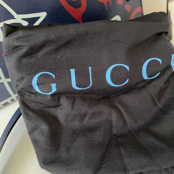 Gucci 445597 Ghost GG Stars Big Pouch Multicolor Leather Clutch (152481) - Picture 9 of 9